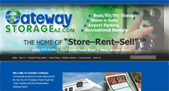 Desktop Screenshot of gatewaystorageaz.com