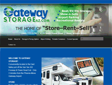 Tablet Screenshot of gatewaystorageaz.com